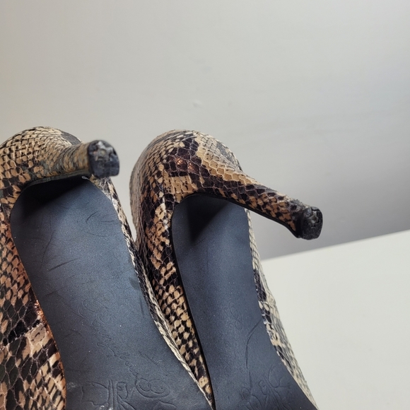 Penny Loves Kenny Snake Print Stiletto Pump Size Women's 6.5 - Picture 8 of 10